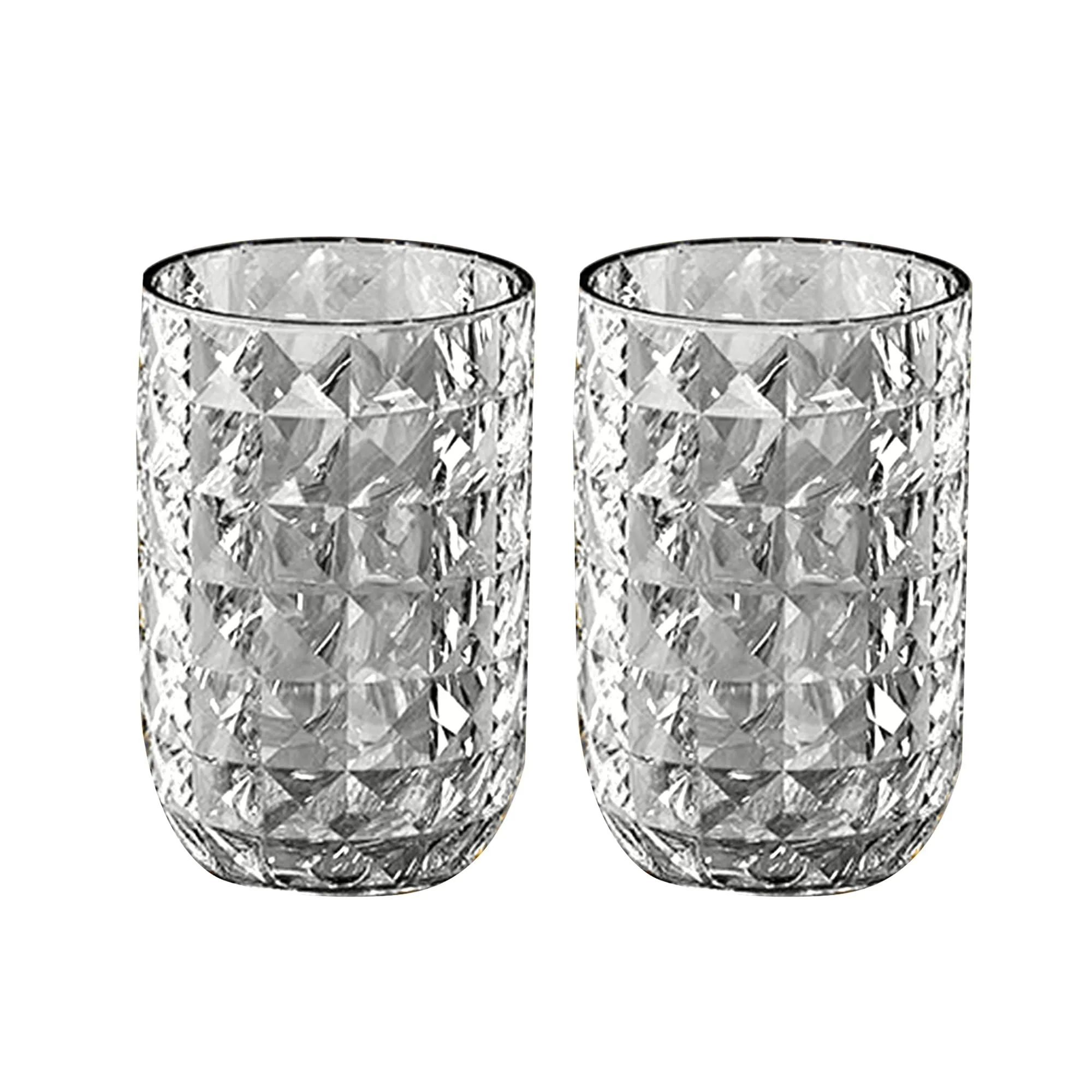 Kuber Industries Pack of 2 Toothbrush Cup Holder | for bathroom and Travelling | Dust Proof | YM.6238T | Transparent