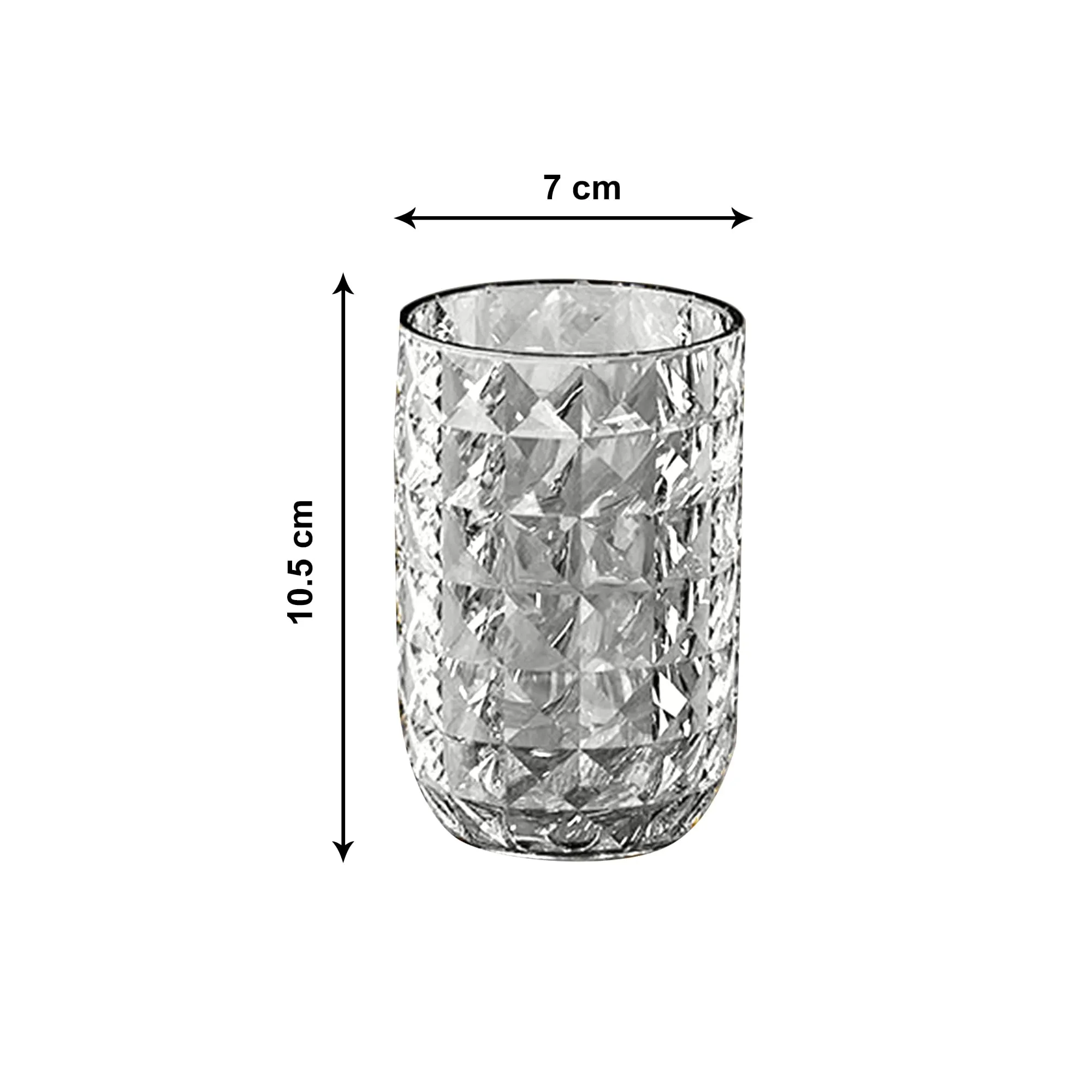Kuber Industries Pack of 2 Toothbrush Cup Holder | for bathroom and Travelling | Dust Proof | YM.6238T | Transparent