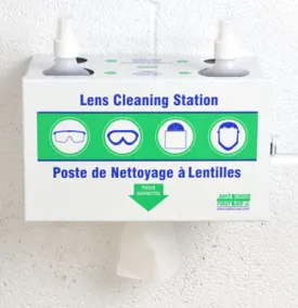 Lens Cleaning - Safecross Lens Cleaning Station, Metal, 2 Bottle 1 Tissue Box, 25173