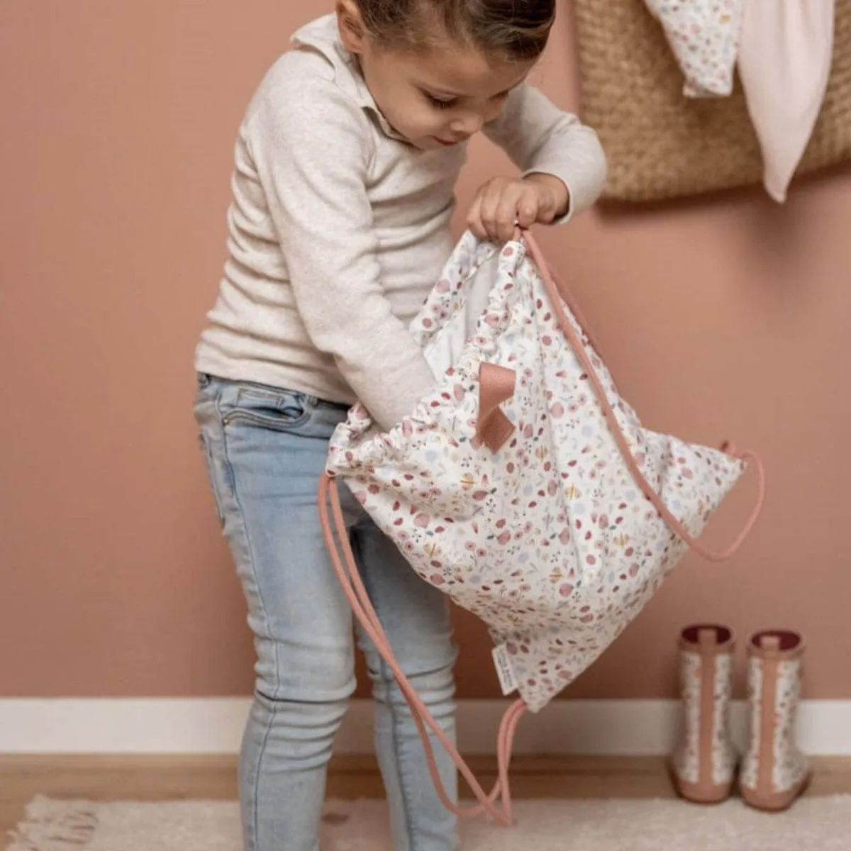 Little Dutch Kids Gym Bag (Flowers & Butterflies)