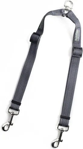 Mighty Paw Double Dog Leash - Double Leash for Two Dogs No Tangle Design. Split Lead for 2 Pets. Adjustable to Fit All Sized Breeds. Reflective Dual Pet Lead Splitter for People with 2 Pups