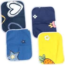 Milisten Pet Cage Liners 4 Pack Washable Pee Pads for Guinea Pigs Rats Hamsters Non-Slip Breathable 35x45cm