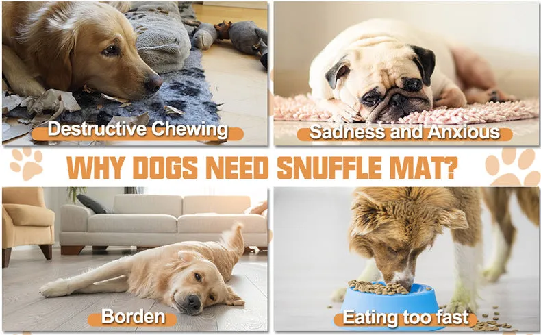 New Smelling Mat for Dogs | Colorful Flower & Bone Design | Pet Smell Training Blanket to Consume Physical Energy