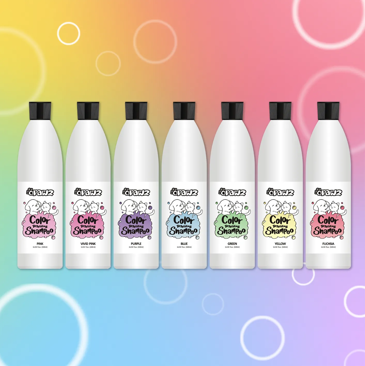 OPAWZ Funky Color Shampoo - Blue - 500ml (FC02)