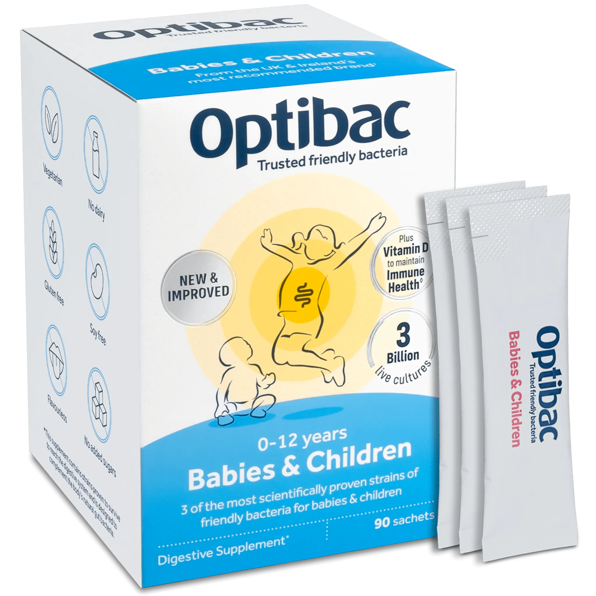 OptiBac For Babies & Children 90 Sachets