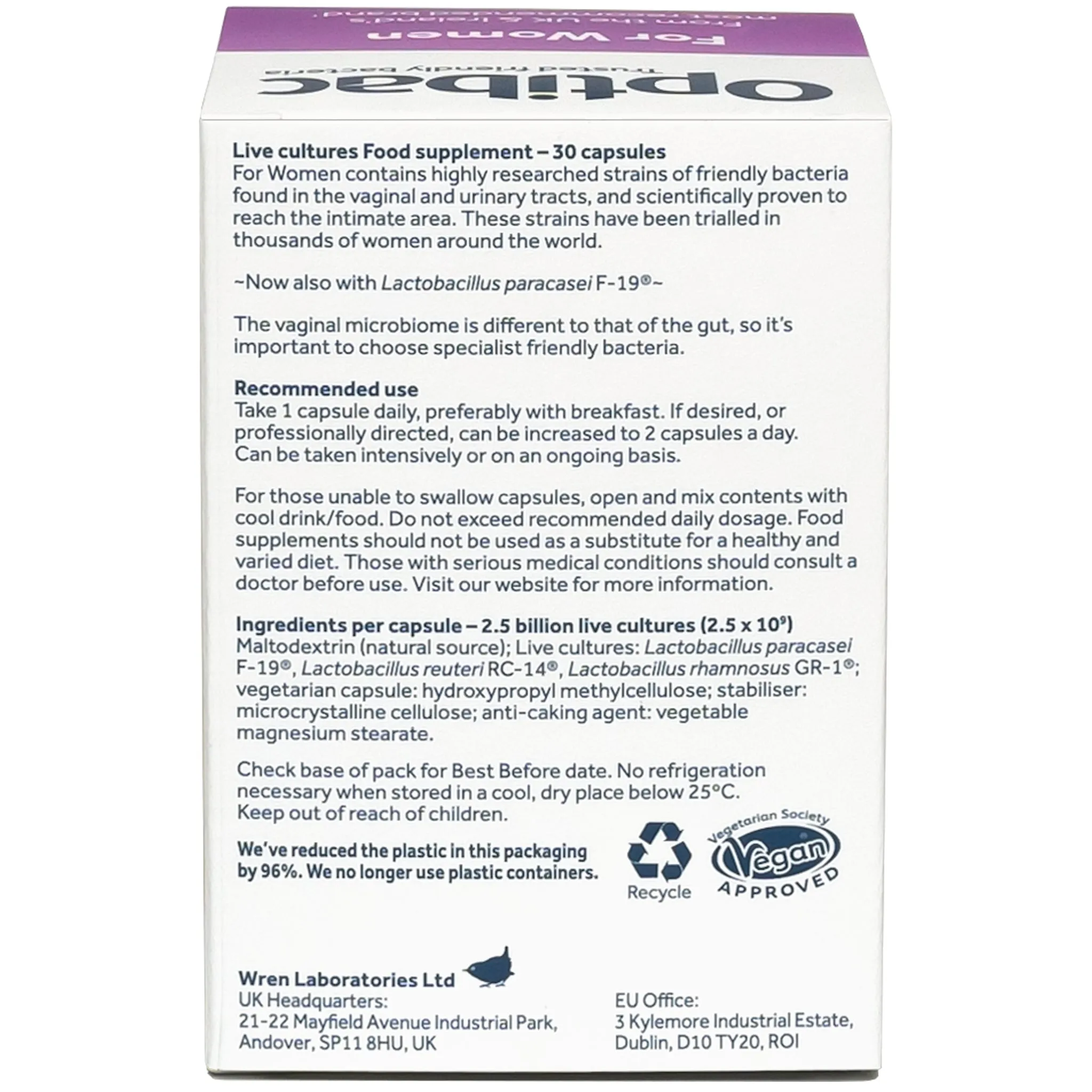 Optibac For Women 30 caps