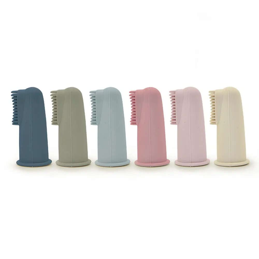 PAWS ASIA Manufacturers Custom Food Grade Silicone Portable Dog Dental Care Pet Finger Toothbrush Teeth Cleaning Tool