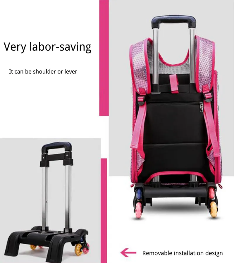 Pet backpack trolley