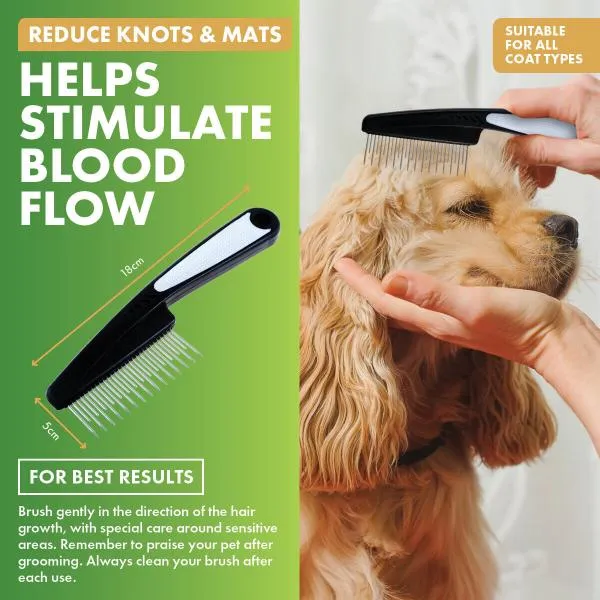 Pet Basic Moulting Comb - 18cm