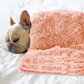 Pet Dog Bed Blankets, Fluffy Fleece Dog Throw Blankets Sleep Mat,Soft Puppy Blankets Cat Kitten, S M L XL,Fuzzy Reversible Sherpa Blanket for Bed, Couch, Sofa, Travel,Washable & Lightweight
