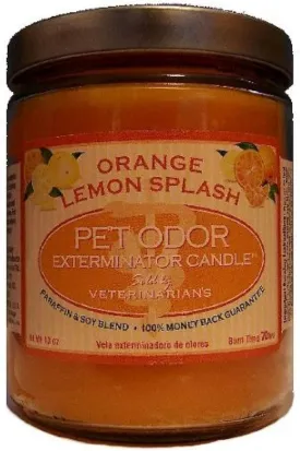 Pet Odor Exterminator Candle, Orange Lemon Splash,13 oz