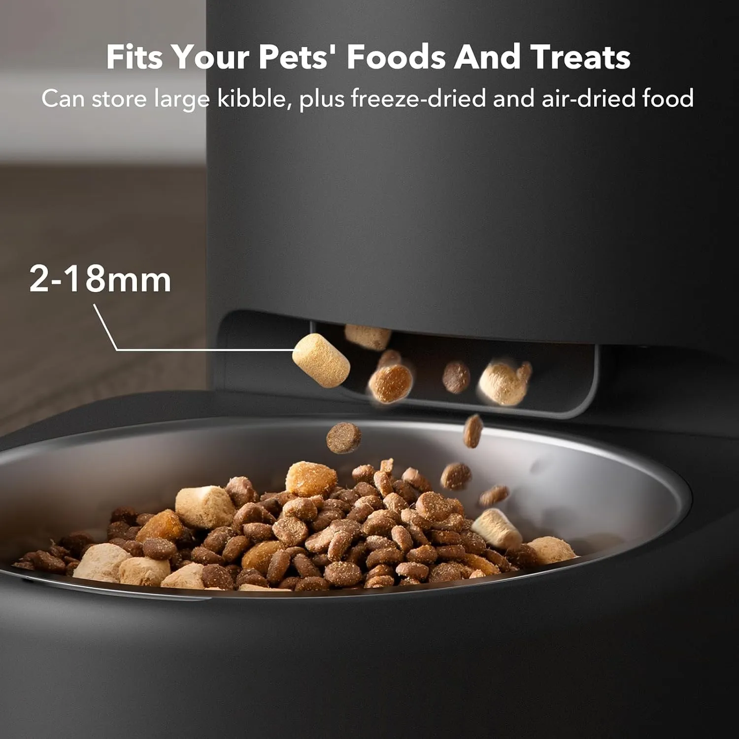 PETLIBRO Automatic Dog Feeder, 5G Wi-Fi 8L Large Dog Food Dispenser with Vacuum-Sealed Cat Feeder for Airtight Storage, Auto Pet Feeder with 187mm Large Food Tray for Medium Large Breed Dog Cat 34Cups