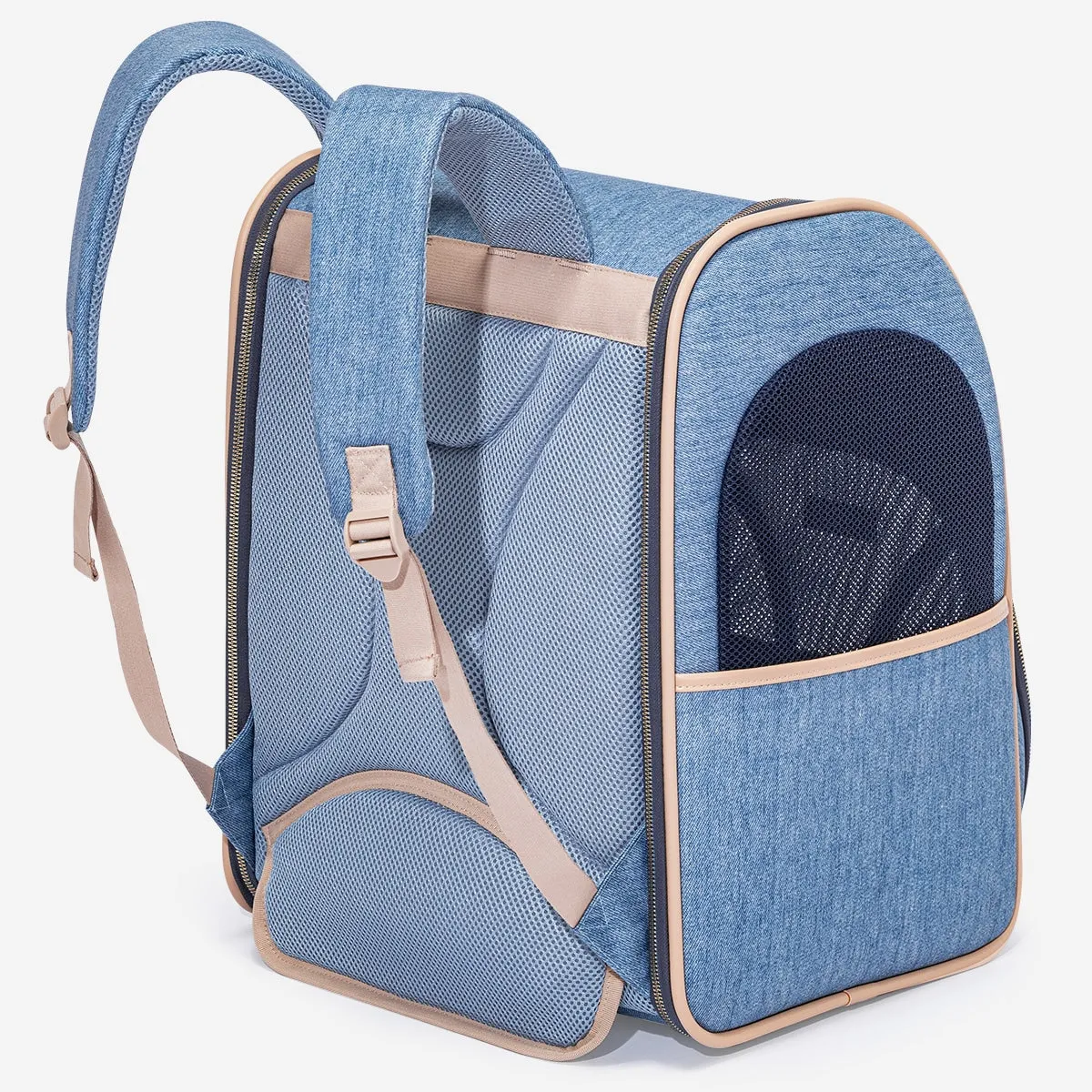 PETSFIT Vira Blazer Denim Backpack for Pets