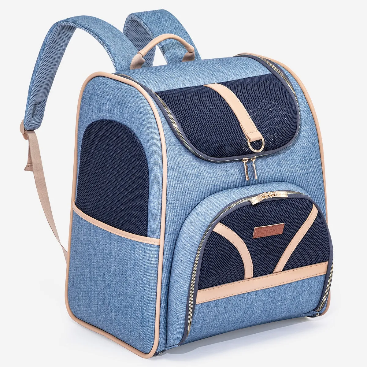 PETSFIT Vira Blazer Denim Backpack for Pets