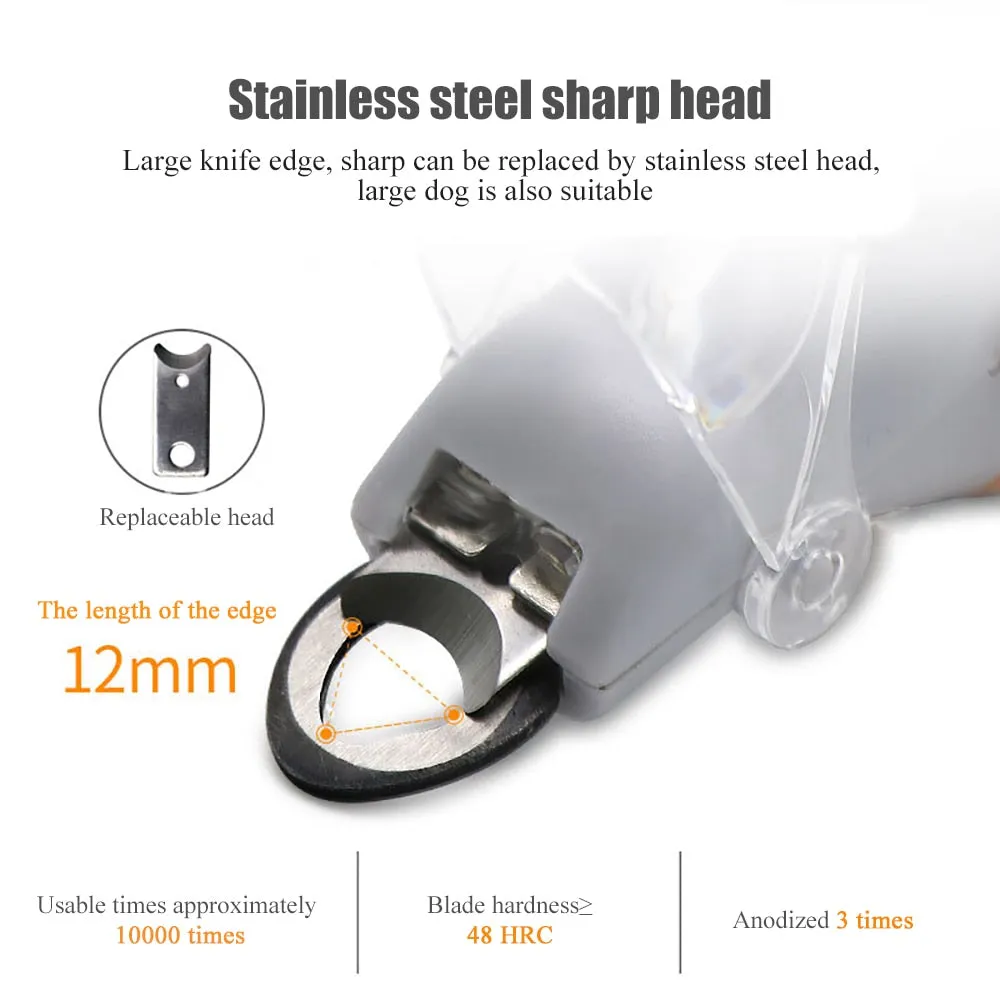 Professional Pet Nail Scissors with LED Light