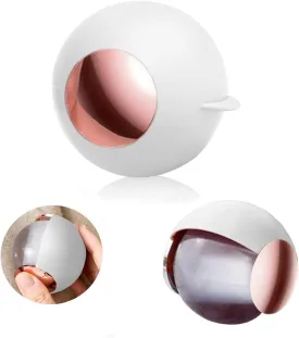 Reusable Lint Roller Ball, Sticky Portable Dog Cat Pet Hair Remover Tool for Clothes, Laundries, Furniture (White Gold)