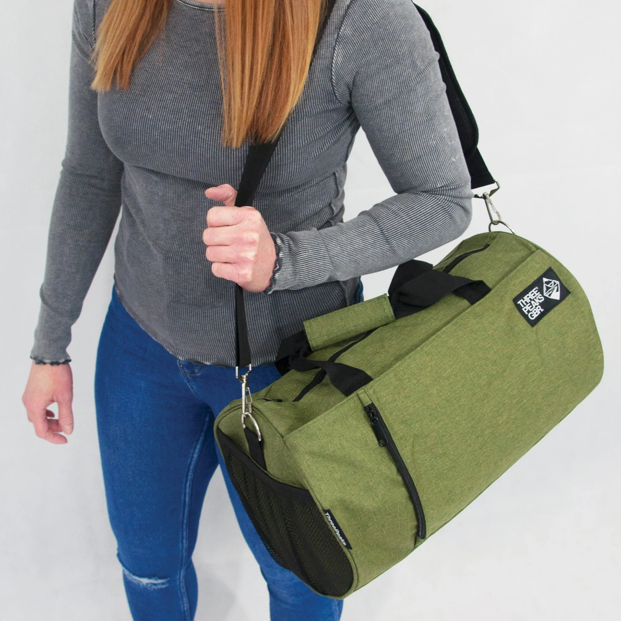 ROAMA THREE PEAKS® GBR PROMOTIONAL RECYCLED 600D RPET BARREL BAG