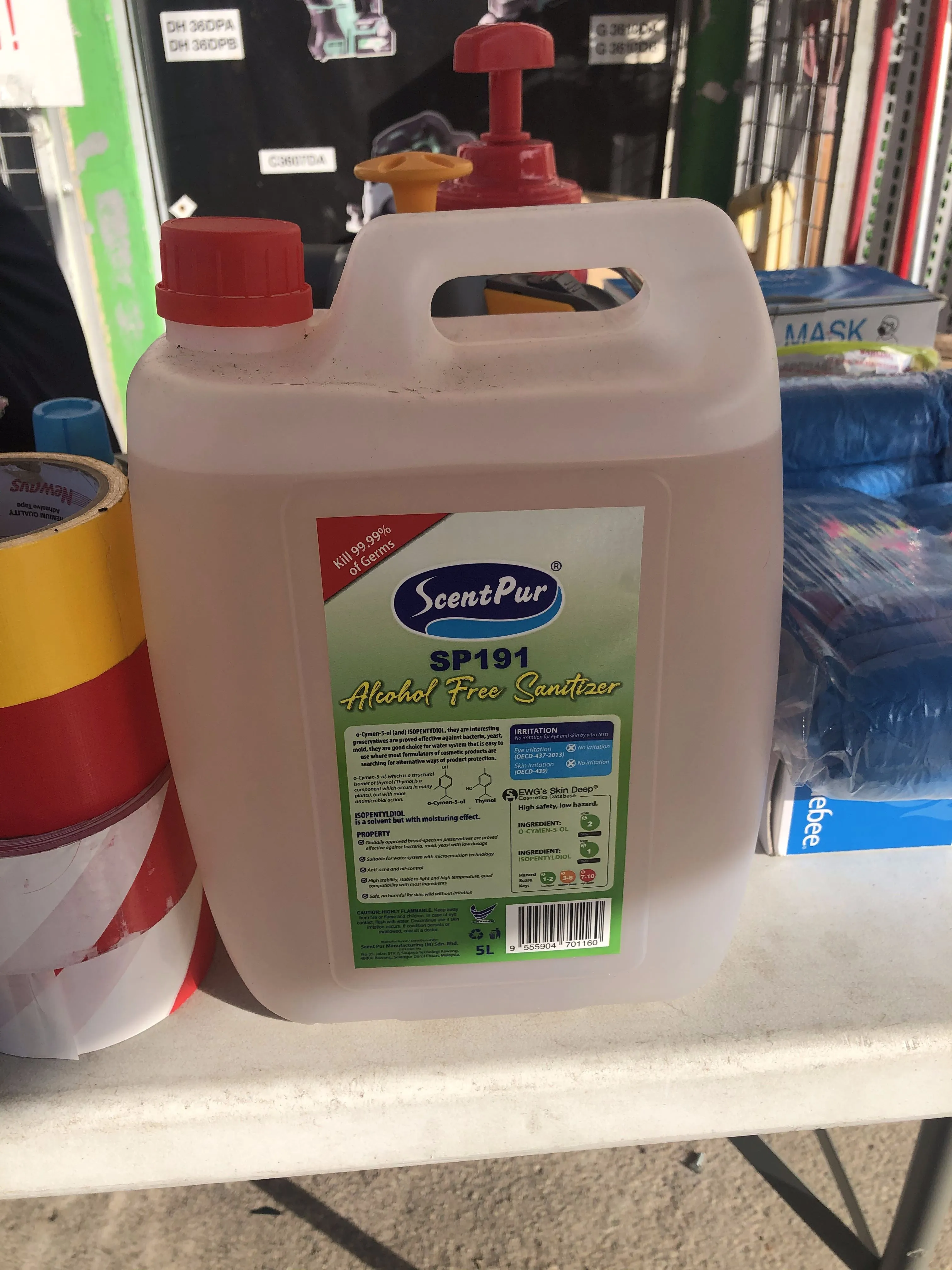 ScentPur 5L Alcohol-free Sanitizer Solution (Liquid Type) | Model : HS3-SP191