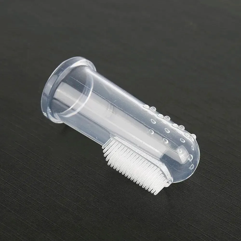 Silicone Finger Cots Pet Toothbrush