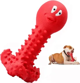 Squeaky Dog Toys for Aggressive Chewers Large Breed, Medium Dogs, Natural Durable Rubber Dog Chew Toys