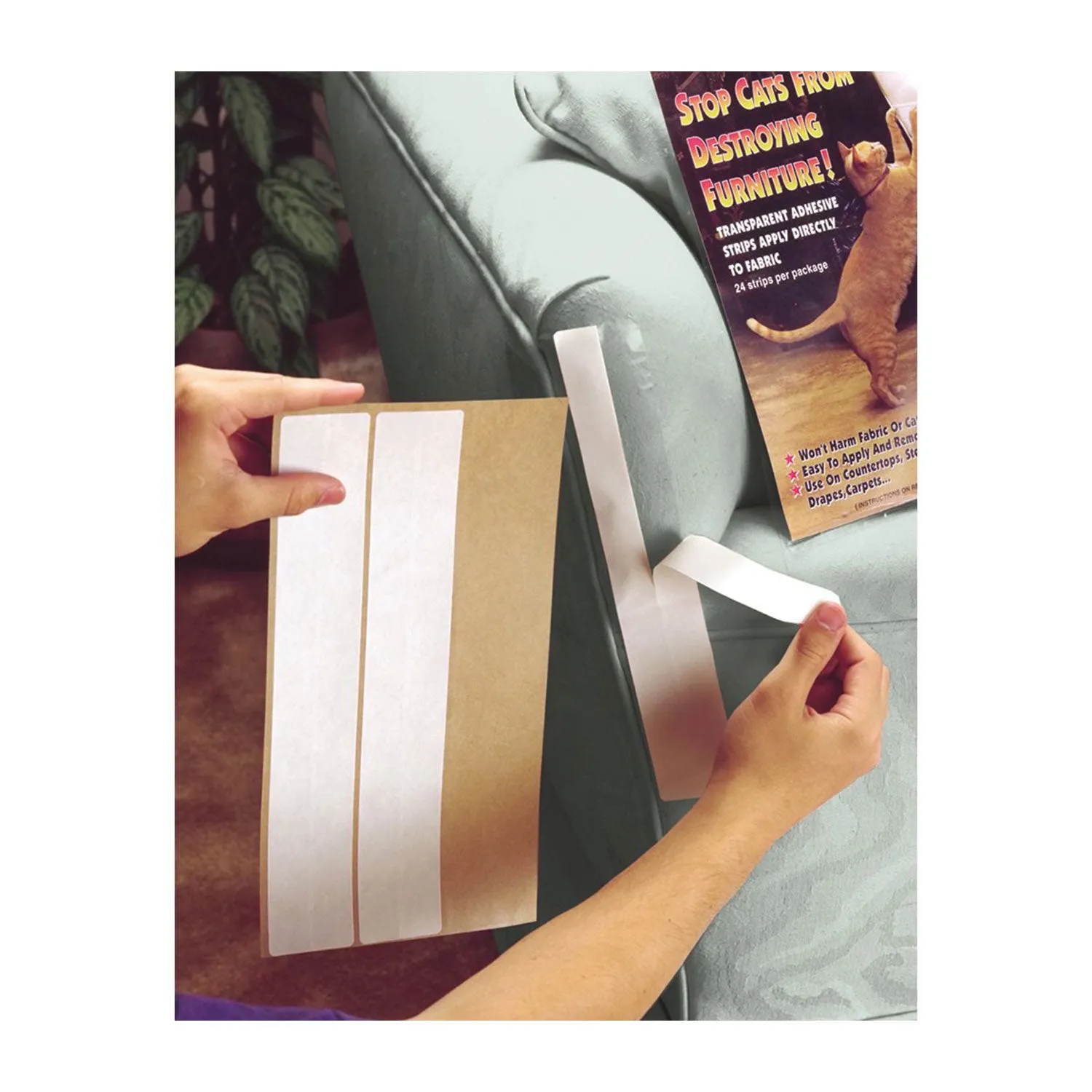 Sticky Paws 24 Strips 4.5 x 29cm