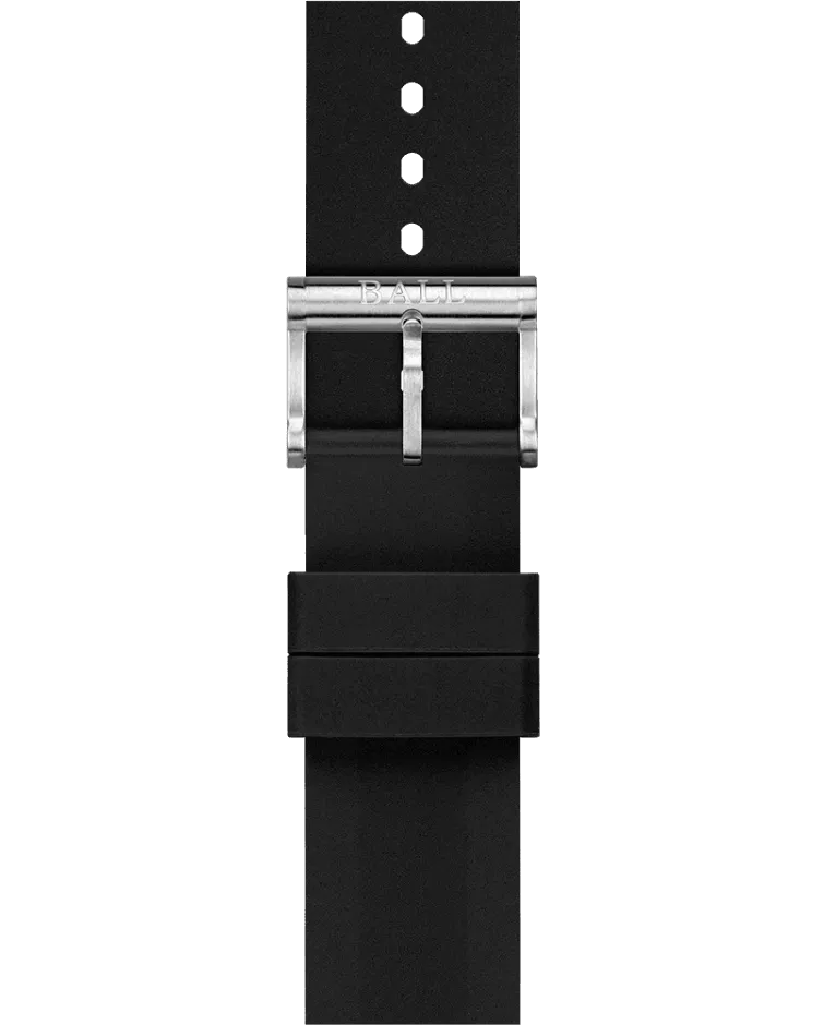 Straps - Ball Rubber 22mm Strap w/ Brushed Pin Buckle
