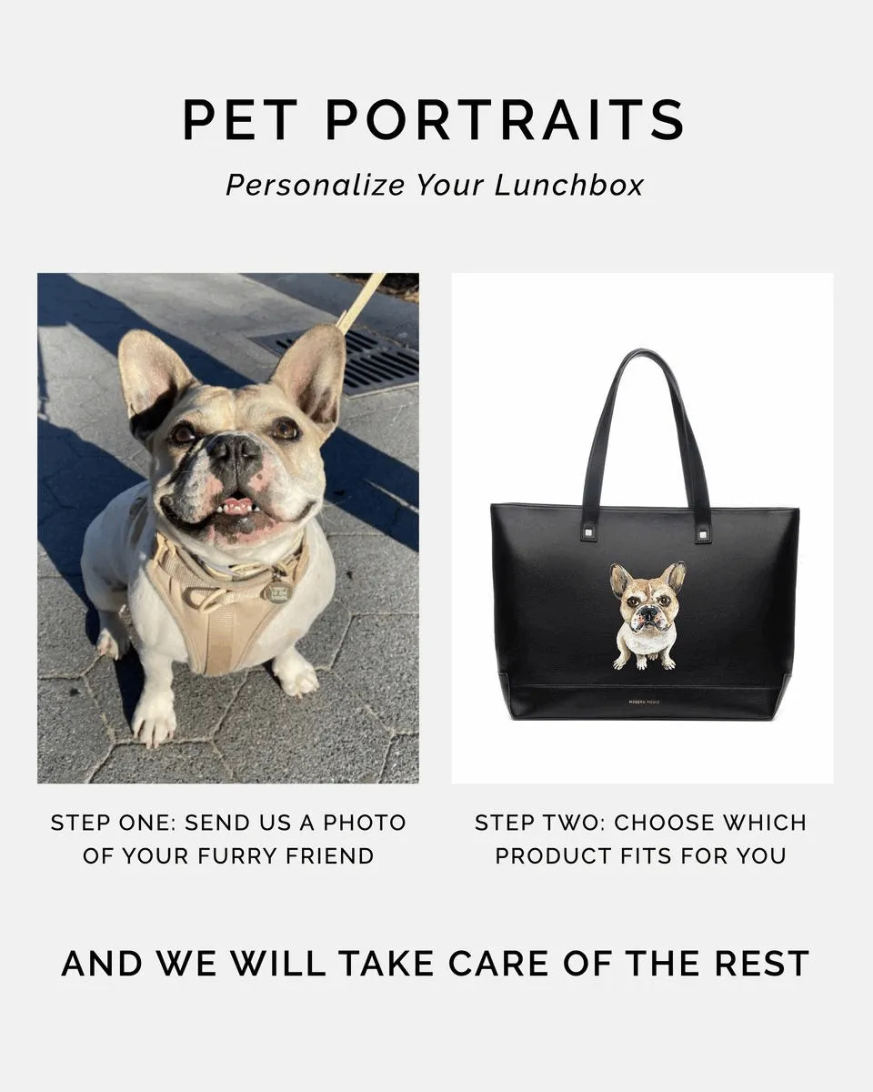 THE PET PORTRAIT BACKPACK - BLACK