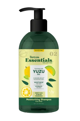 TropiClean Essentials Yuzu Fruit Shampoo for Dogs 16 oz