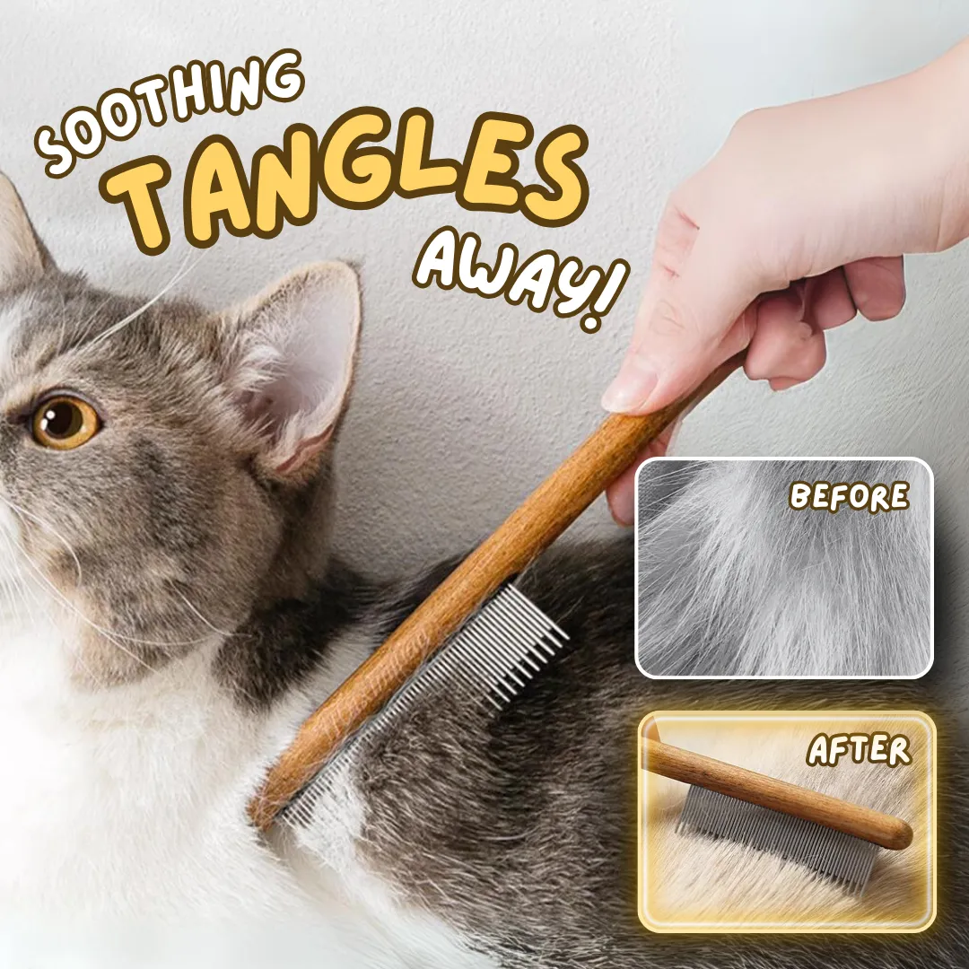 Wooden Cat Comb